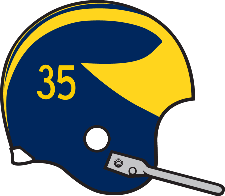 Michigan Wolverines 1959-1968 Helmet Logo diy iron on heat transfer